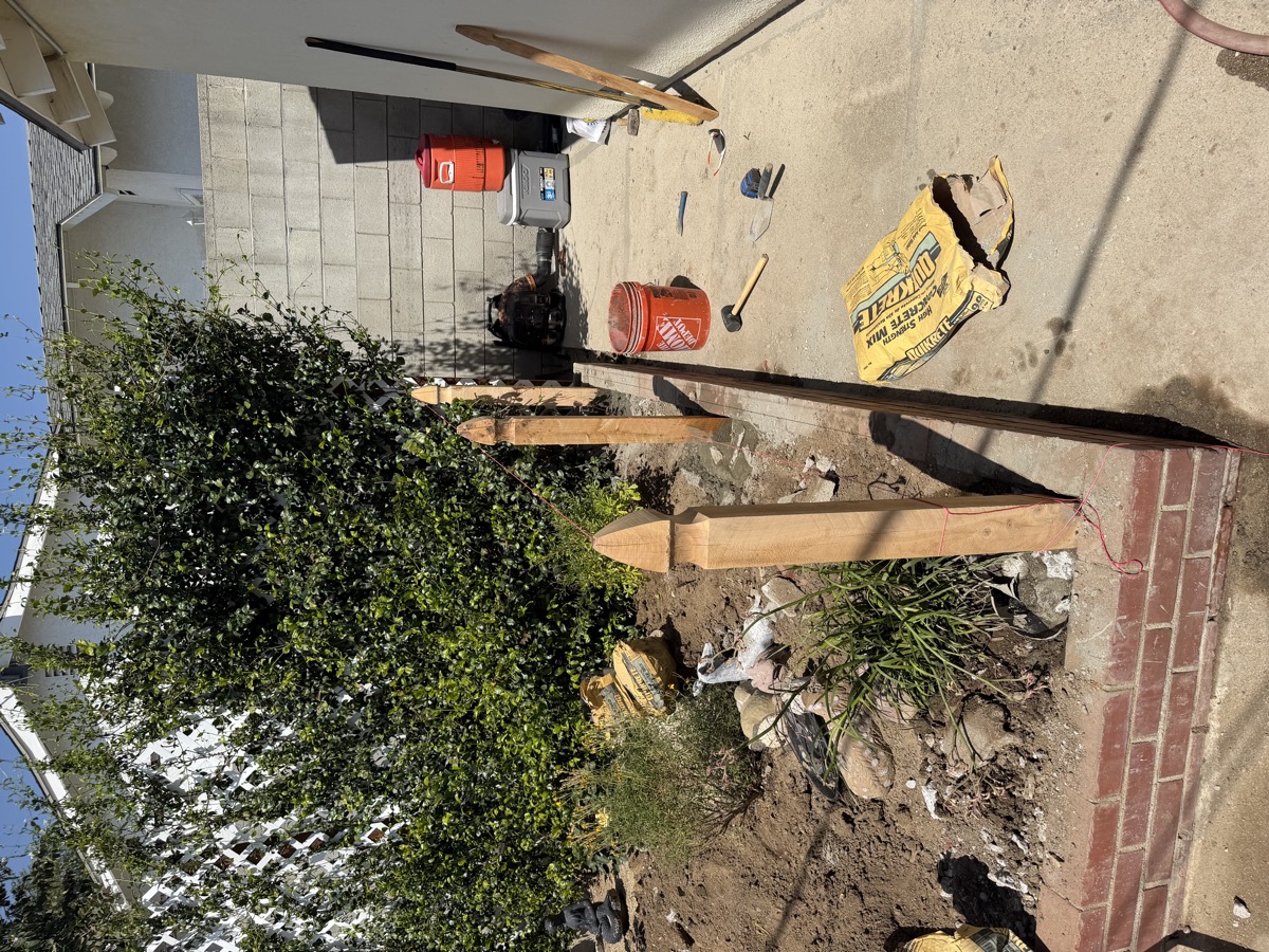 Fence Installation — before
